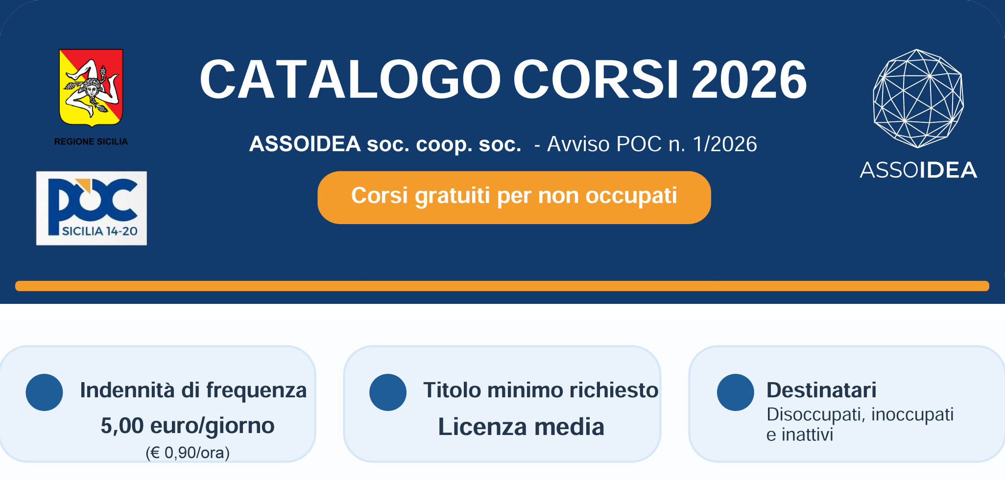 Avviso POC 1/2026 – POC 2014/2020 – Bando selezione allievi
